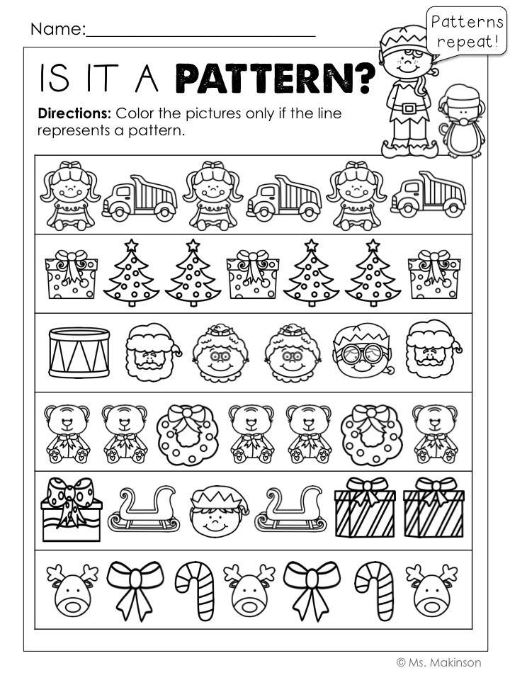 30 Christmas Preschool Math Worksheets