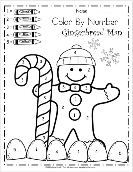 30 Christmas Preschool Math Worksheets
