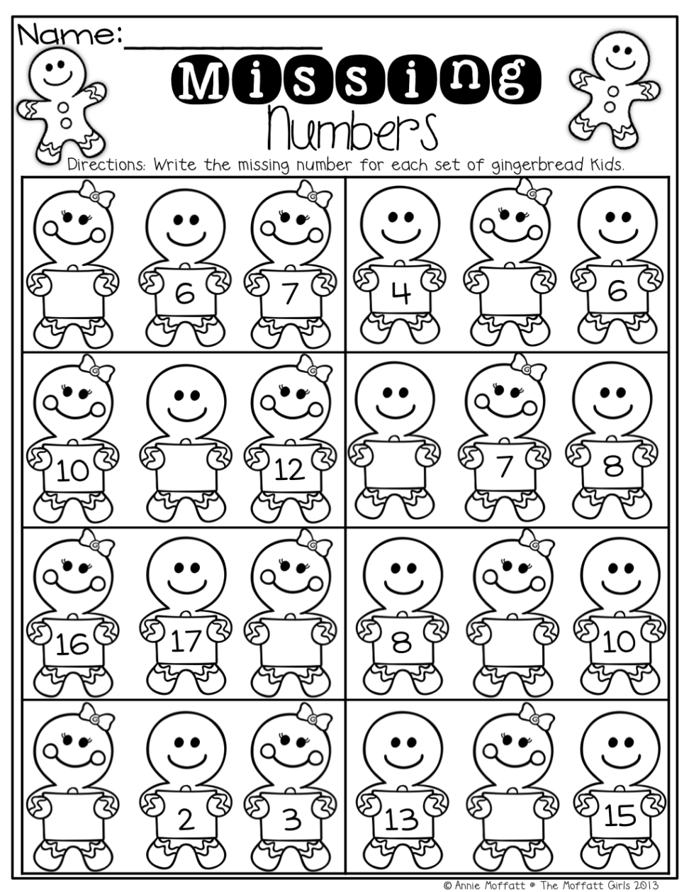30 Christmas Preschool Math Worksheets