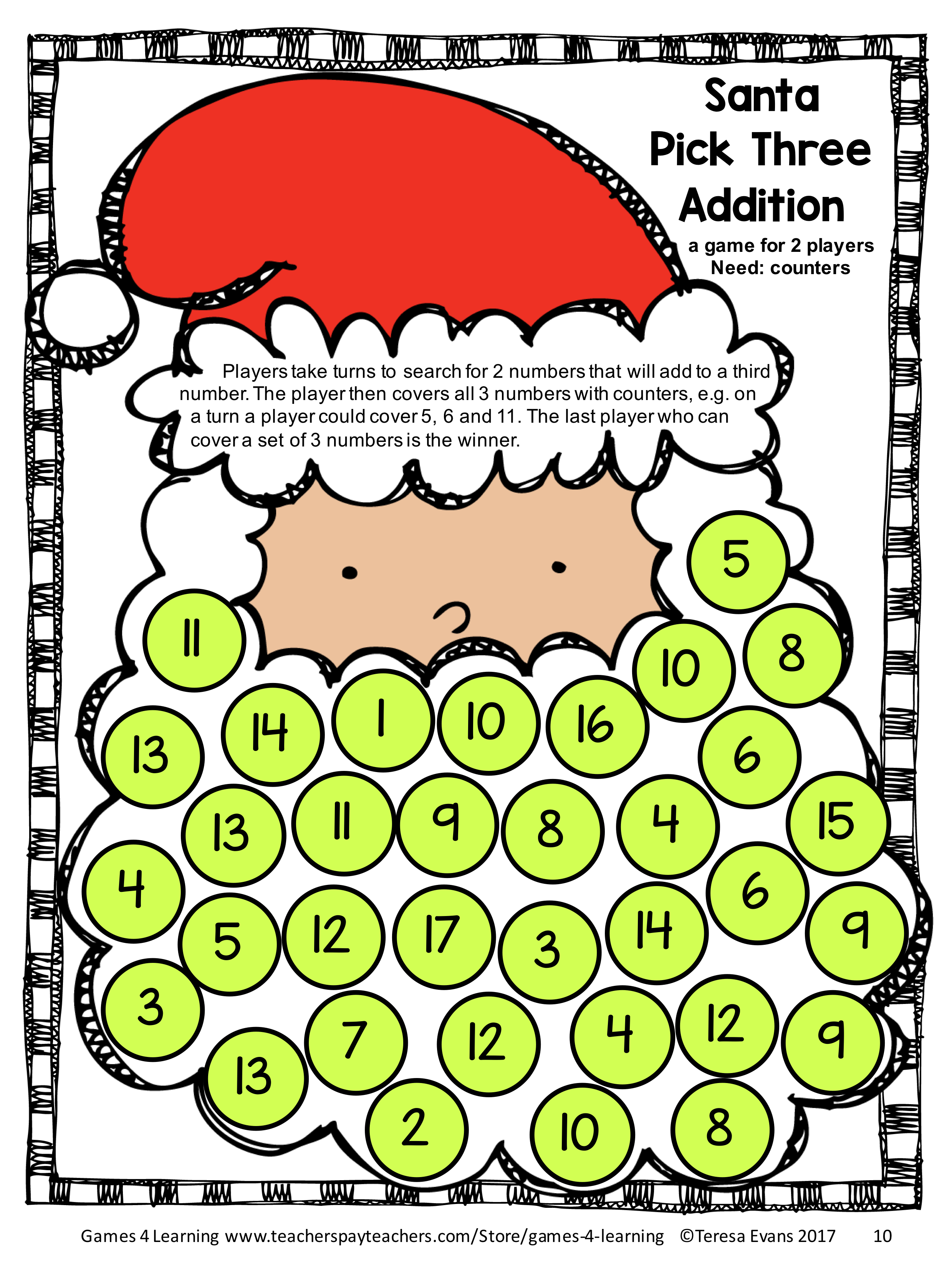 30 Christmas Preschool Math Worksheets