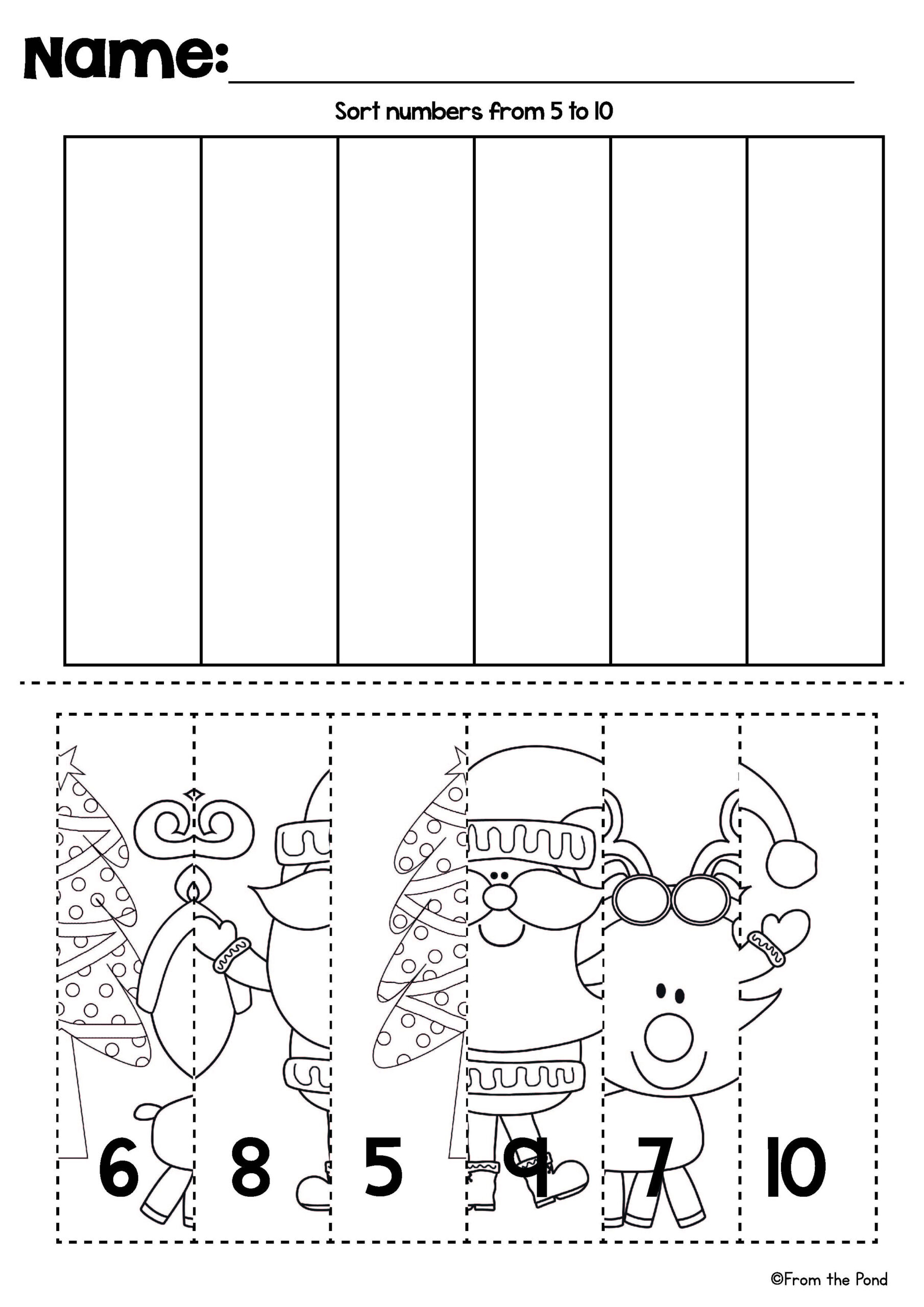 30 Christmas Preschool Math Worksheets