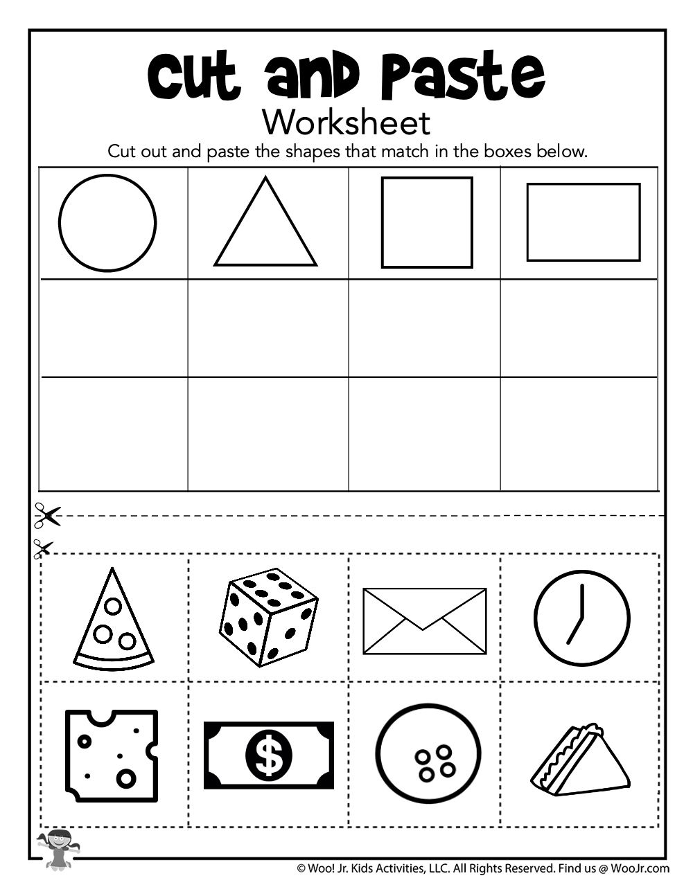 30 Cut And Paste Worksheets Colors