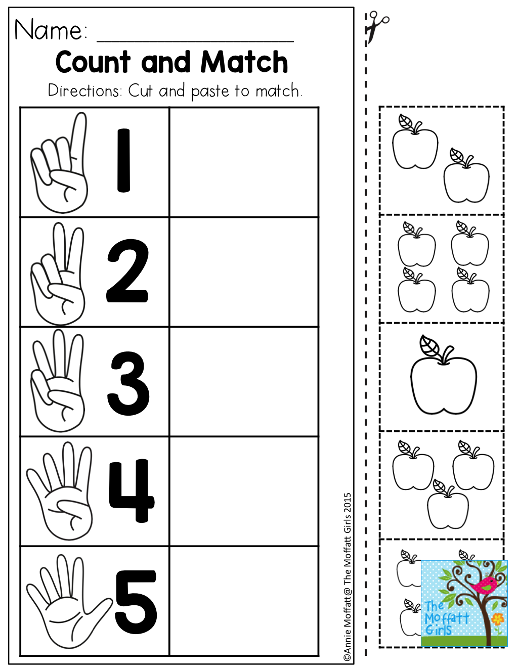 30 Cut And Paste Worksheets Colors
