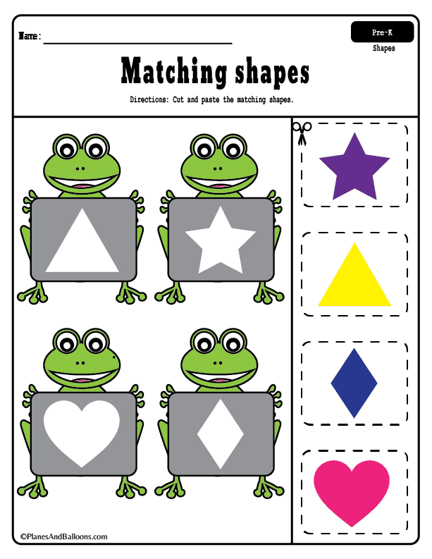 30 Cut And Paste Worksheets Colors