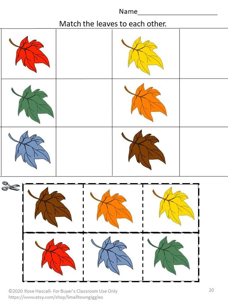 30 Cut And Paste Worksheets Colors
