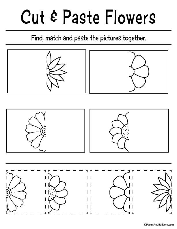 30 Cut And Paste Worksheets Colors