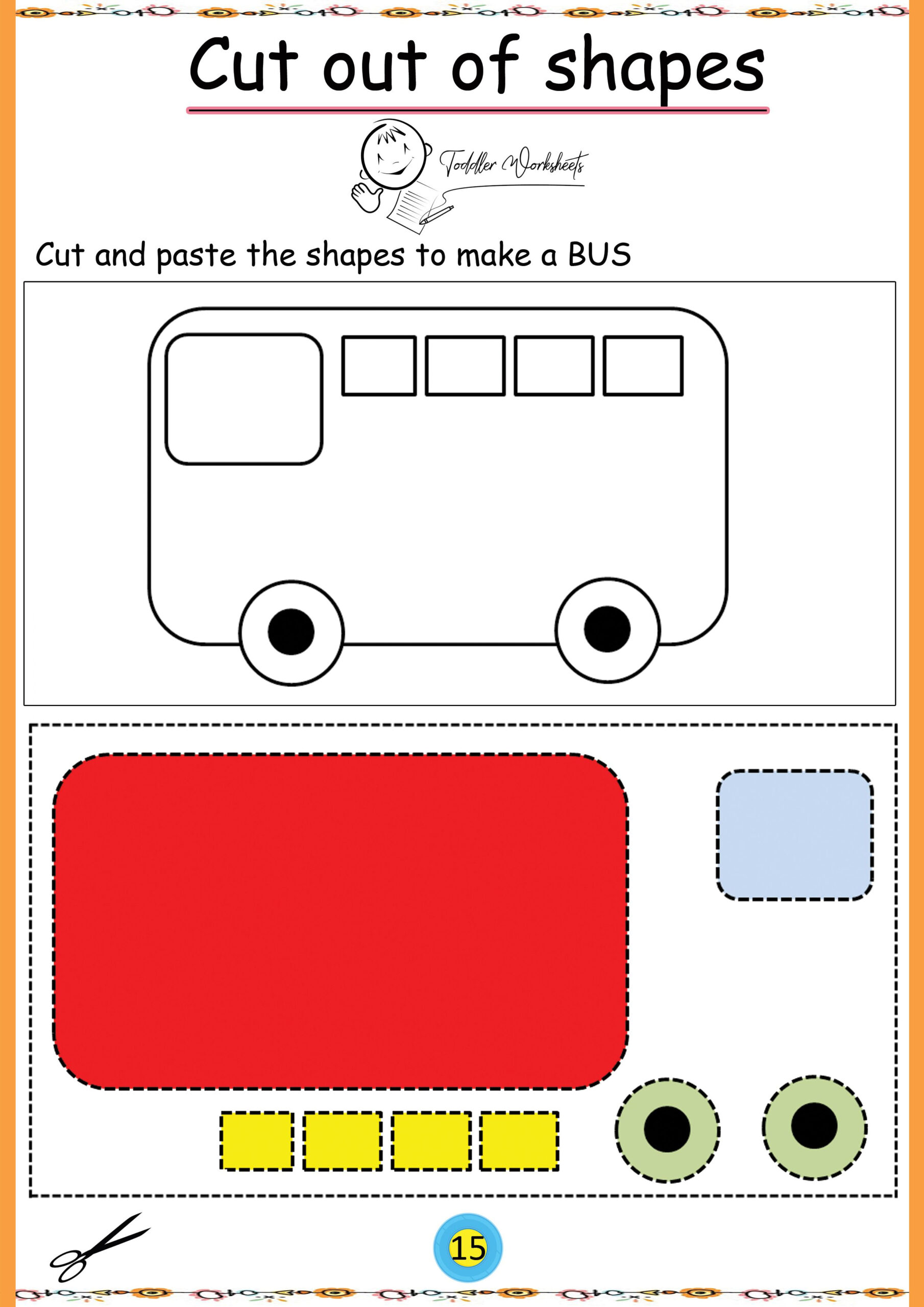 30 Cut And Paste Worksheets Colors