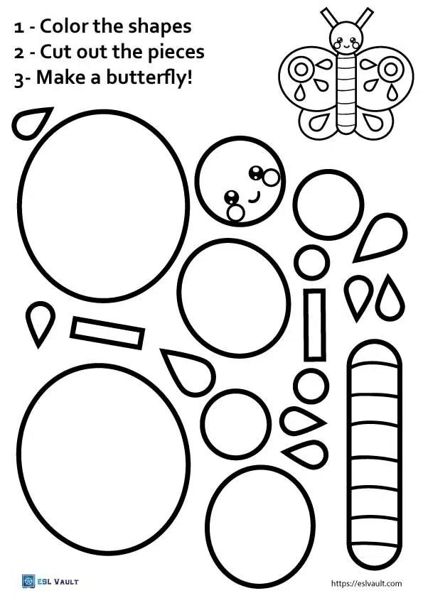 30 Cut And Paste Worksheets Colors