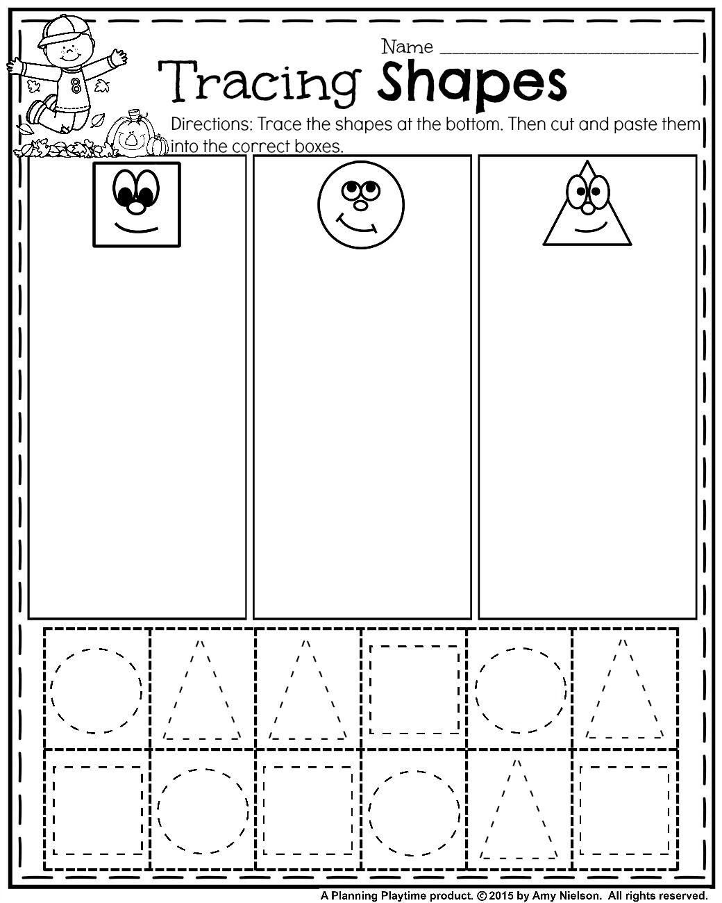 30 Cut And Paste Worksheets Colors