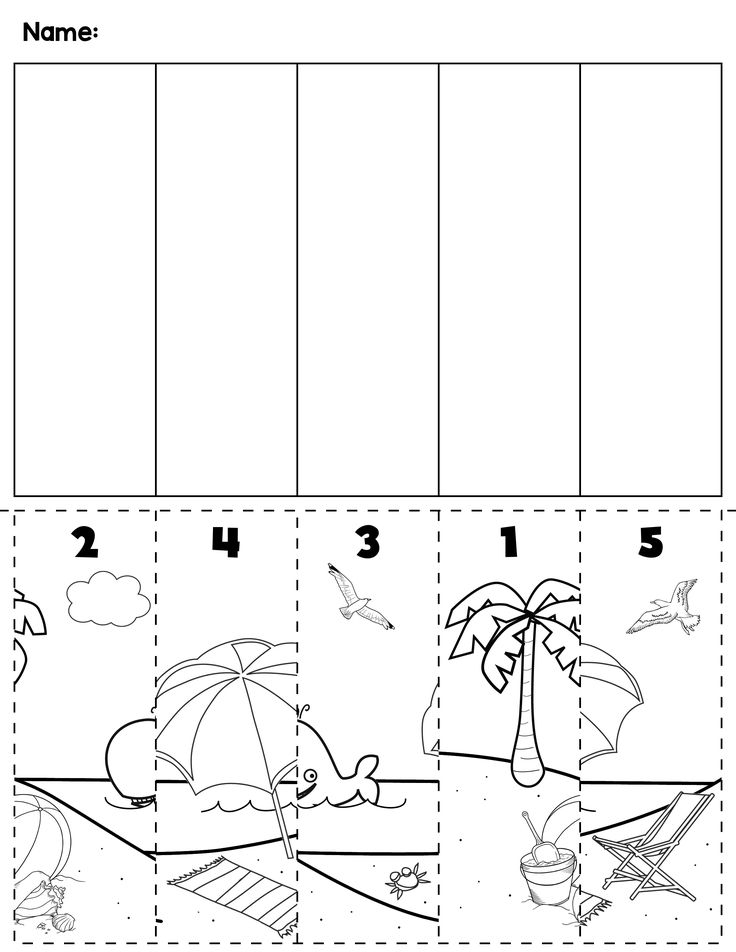 30 Cut And Paste Worksheets Colors