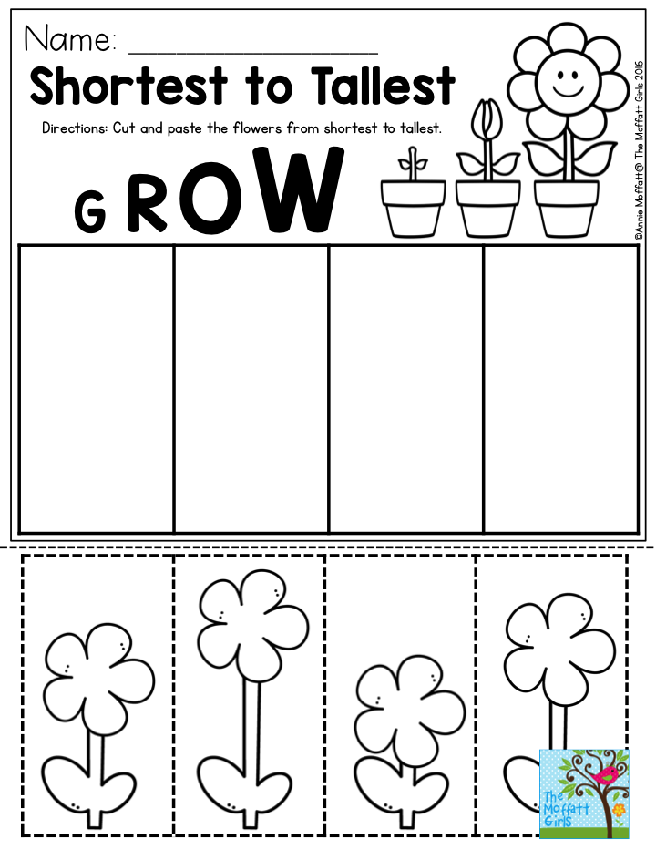 30 Cut And Paste Worksheets Colors