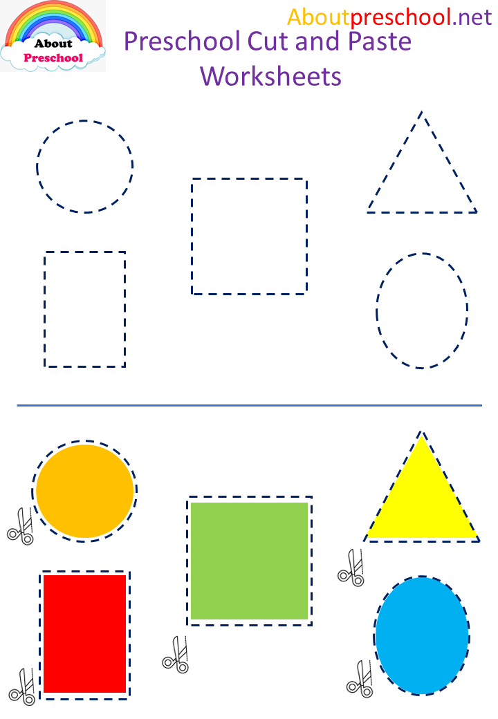 30 Cut And Paste Worksheets Colors