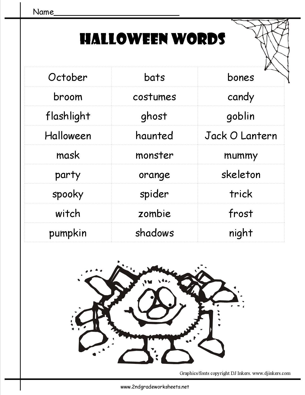 30 Free Printable Halloween Reading Worksheets For 1St Grade Literacy