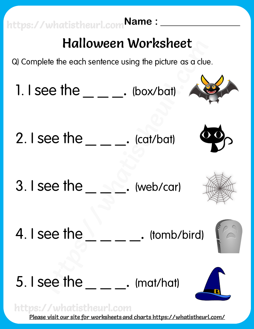 30 Halloween Worksheets 1St Grade Free