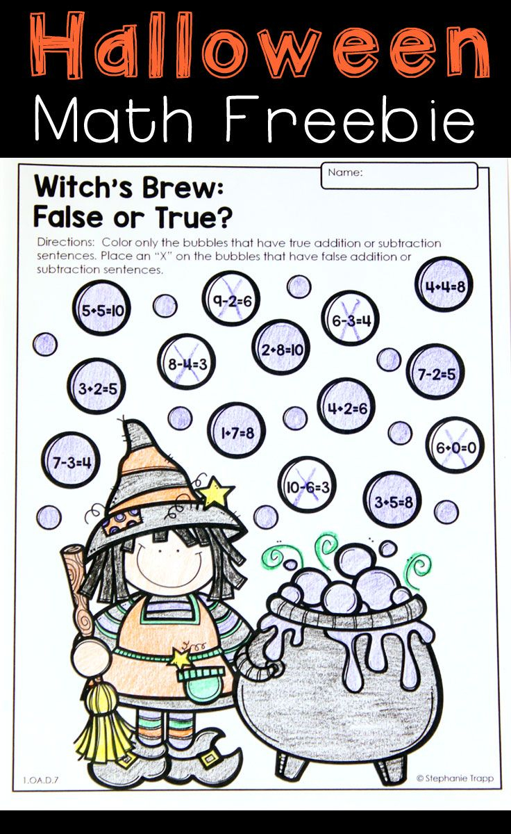 30 Halloween Worksheets 1St Grade Free