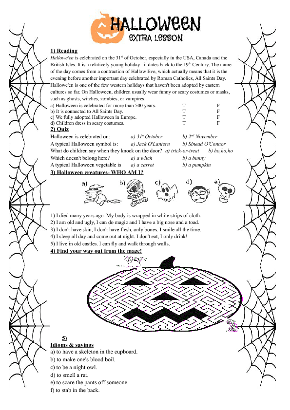 30 Halloween Worksheets 1St Grade Free
