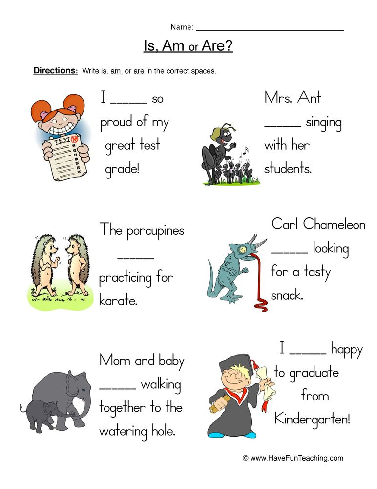 30 Is Am Are Worksheets Grade 1 Math
