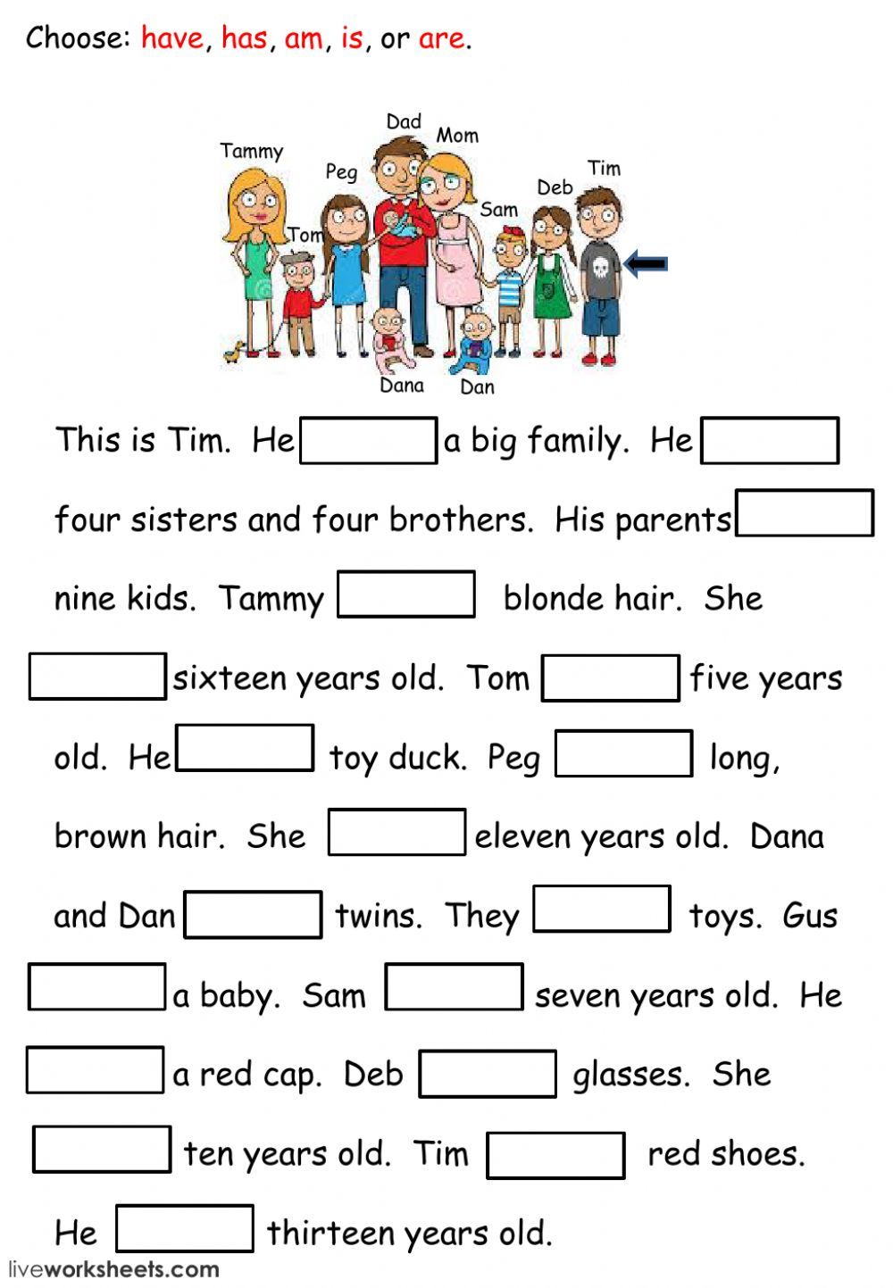 30 Is Am Are Worksheets Grade 1 Math