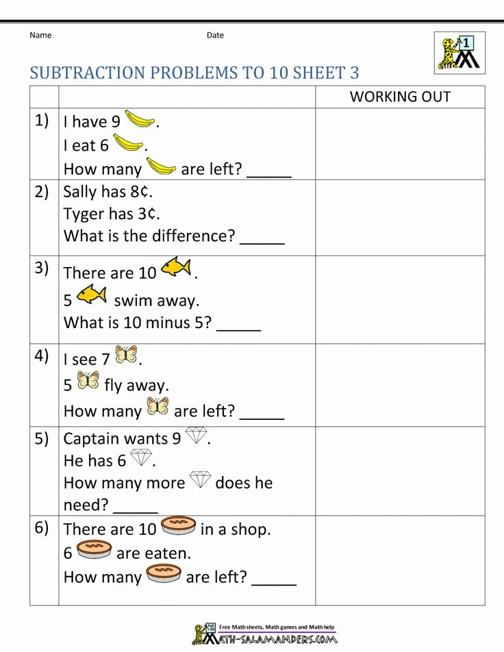 30 Kindergarten Math Worksheets Addition Word Problems 1