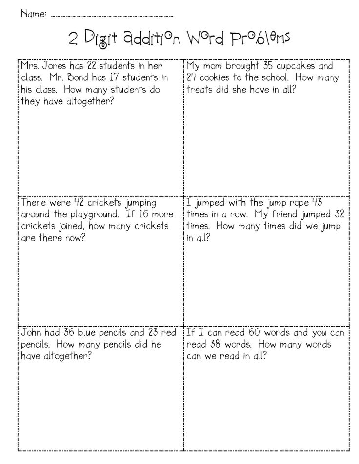 30 Kindergarten Math Worksheets Addition Word Problems 1