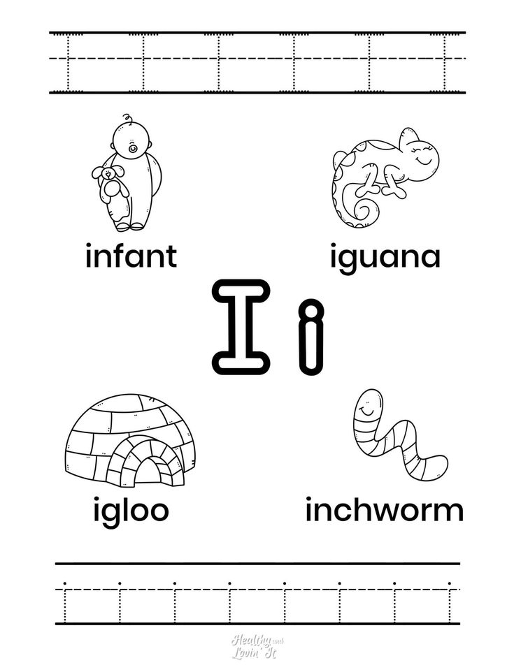 30 Letter I Kindergarten Worksheets