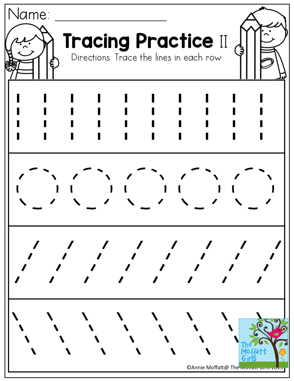 30 Line Tracing Worksheets For Kindergarten