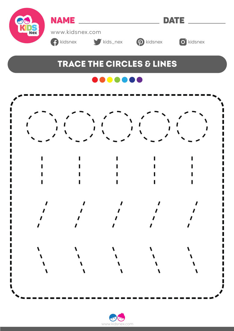 30 Line Tracing Worksheets For Kindergarten