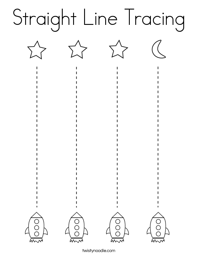 30 Line Tracing Worksheets For Kindergarten