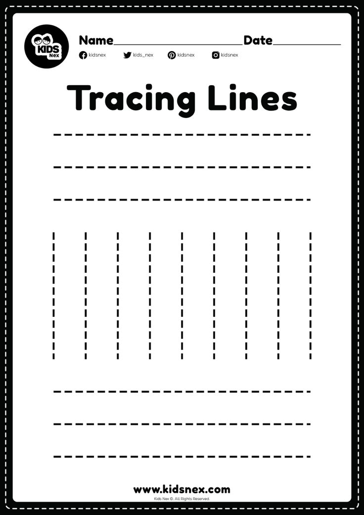 30 Line Tracing Worksheets For Kindergarten