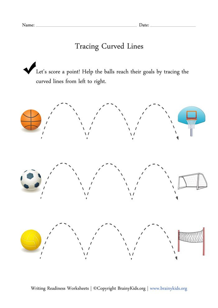 30 Line Tracing Worksheets For Kindergarten