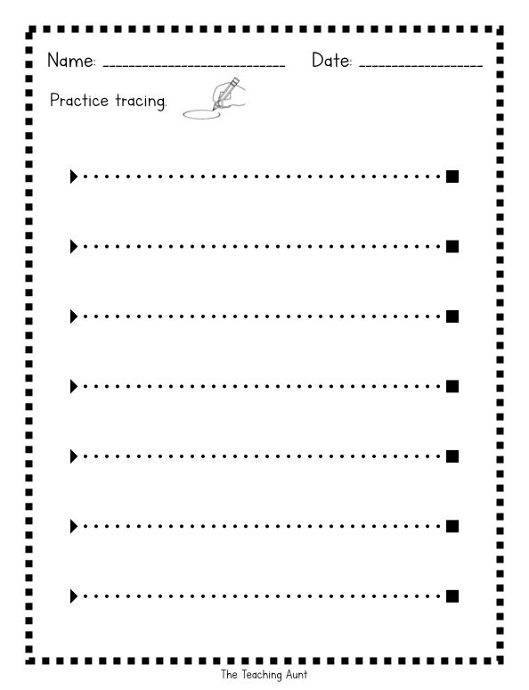 30 Line Tracing Worksheets For Kindergarten