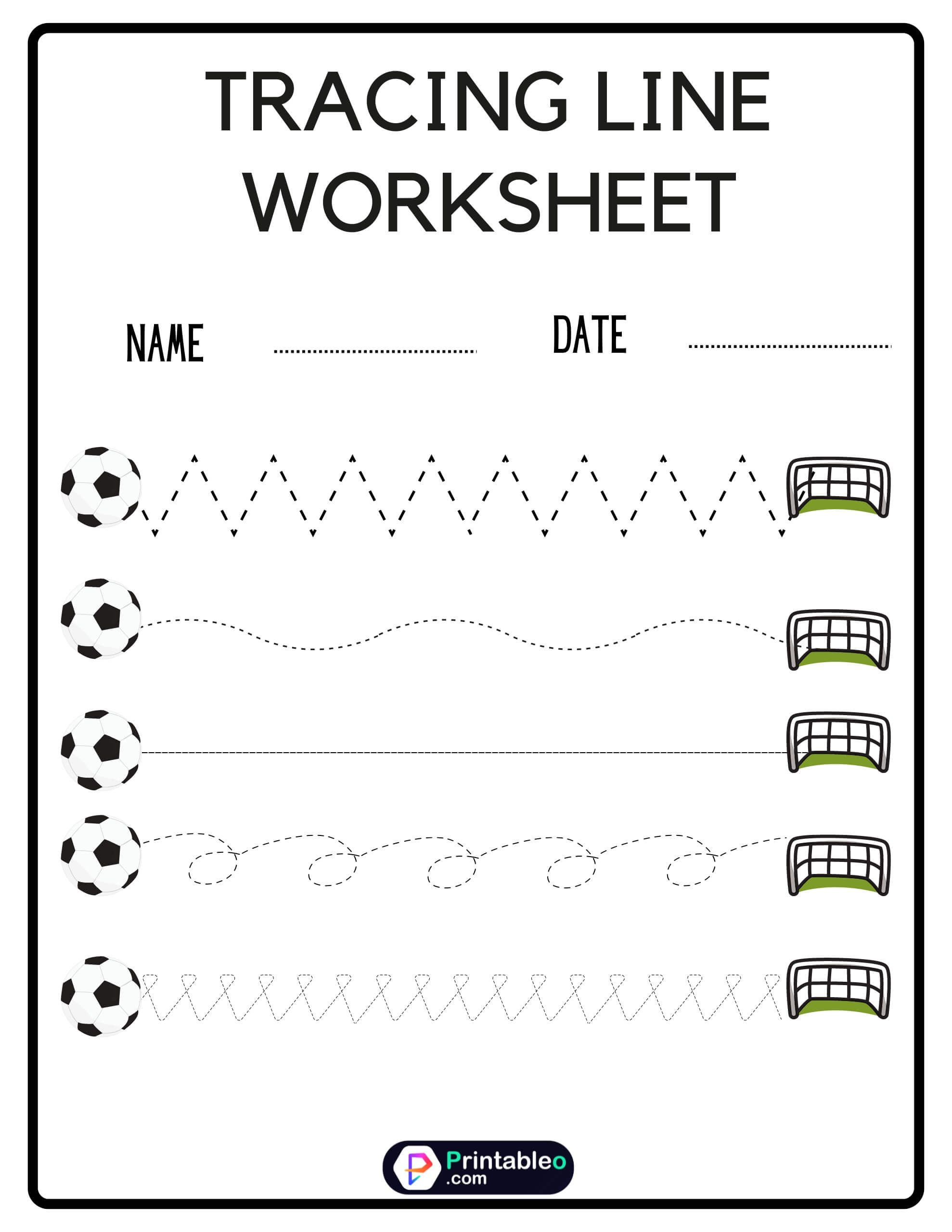 30 Line Tracing Worksheets For Kindergarten