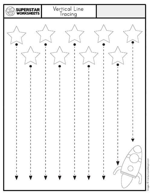 30 Line Tracing Worksheets For Kindergarten