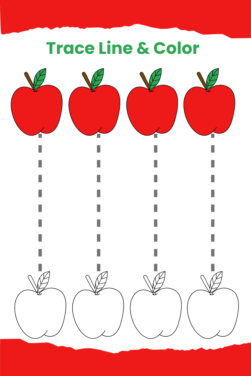 30 Line Tracing Worksheets For Kindergarten