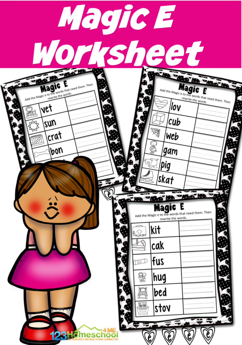 30 Magic E Worksheets For Kindergarten