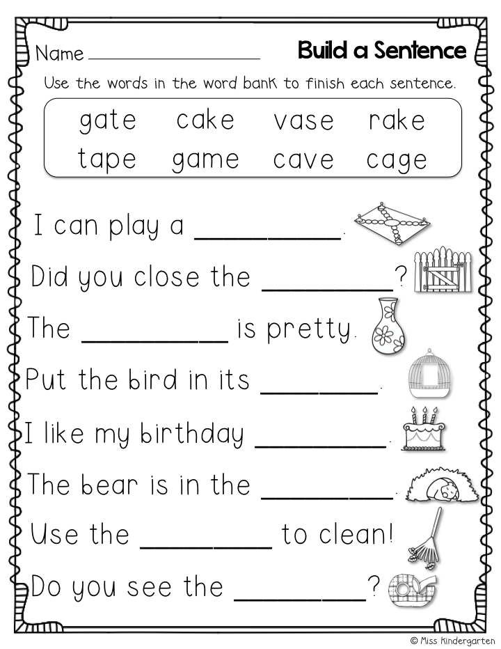 30 Magic E Worksheets For Kindergarten