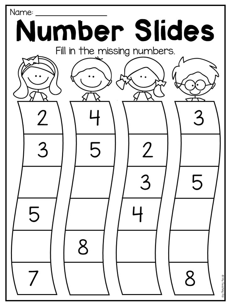 30 Math Worksheets For Kindergarten 1-30