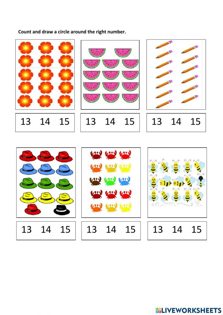 30 Math Worksheets For Kindergarten 1-30