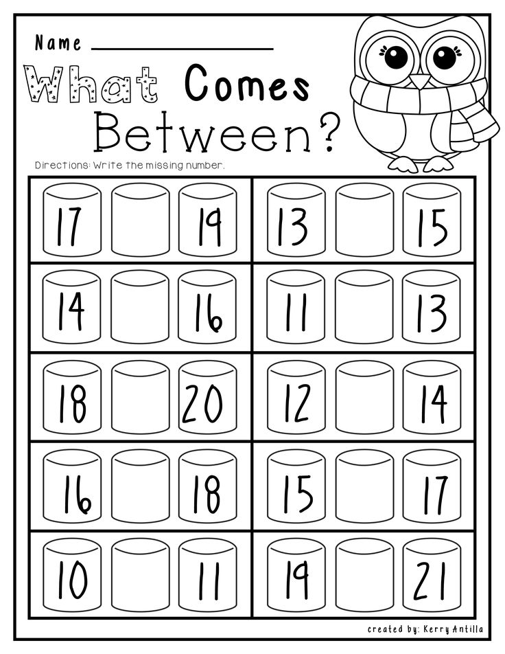 30 Math Worksheets For Kindergarten 1-30