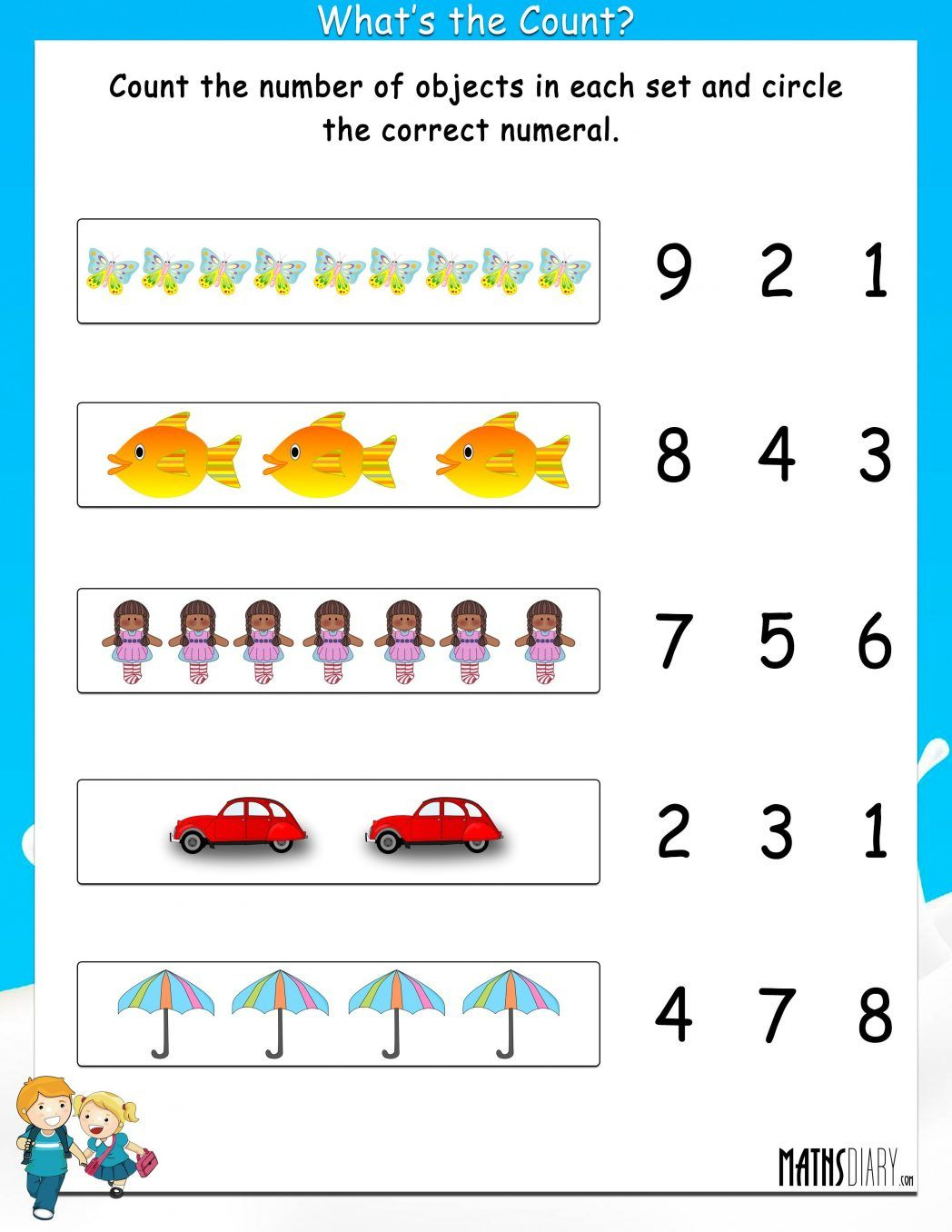 30 Math Worksheets For Ukg Kids
