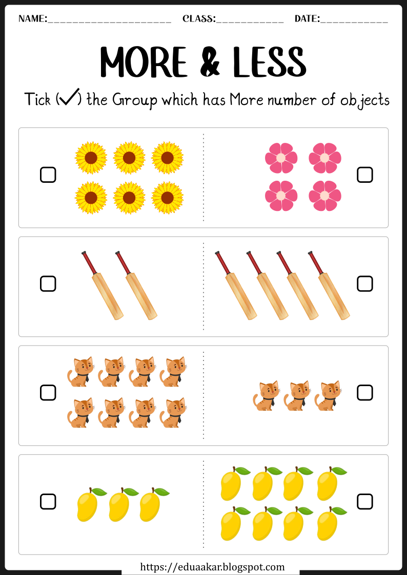 30 Math Worksheets For Ukg Kids