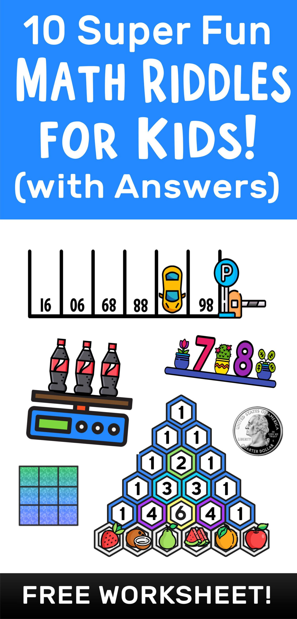 30 Math Worksheets With Riddles
