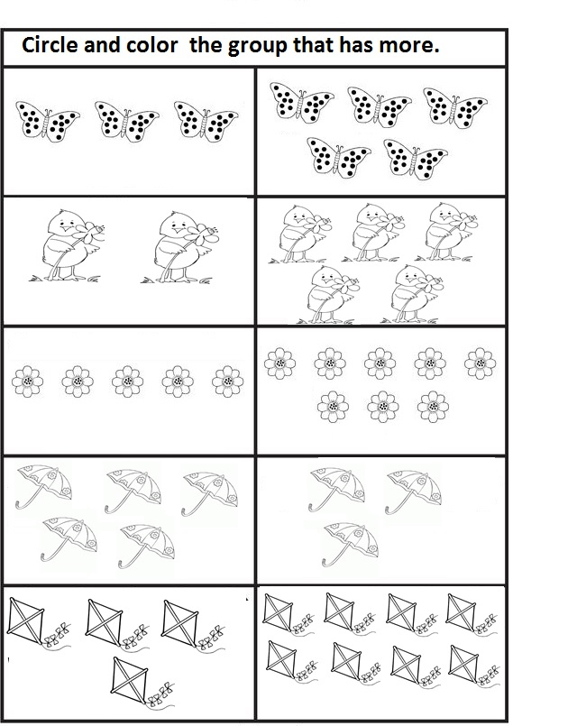 30 More And Less Worksheets Kindergarten Free