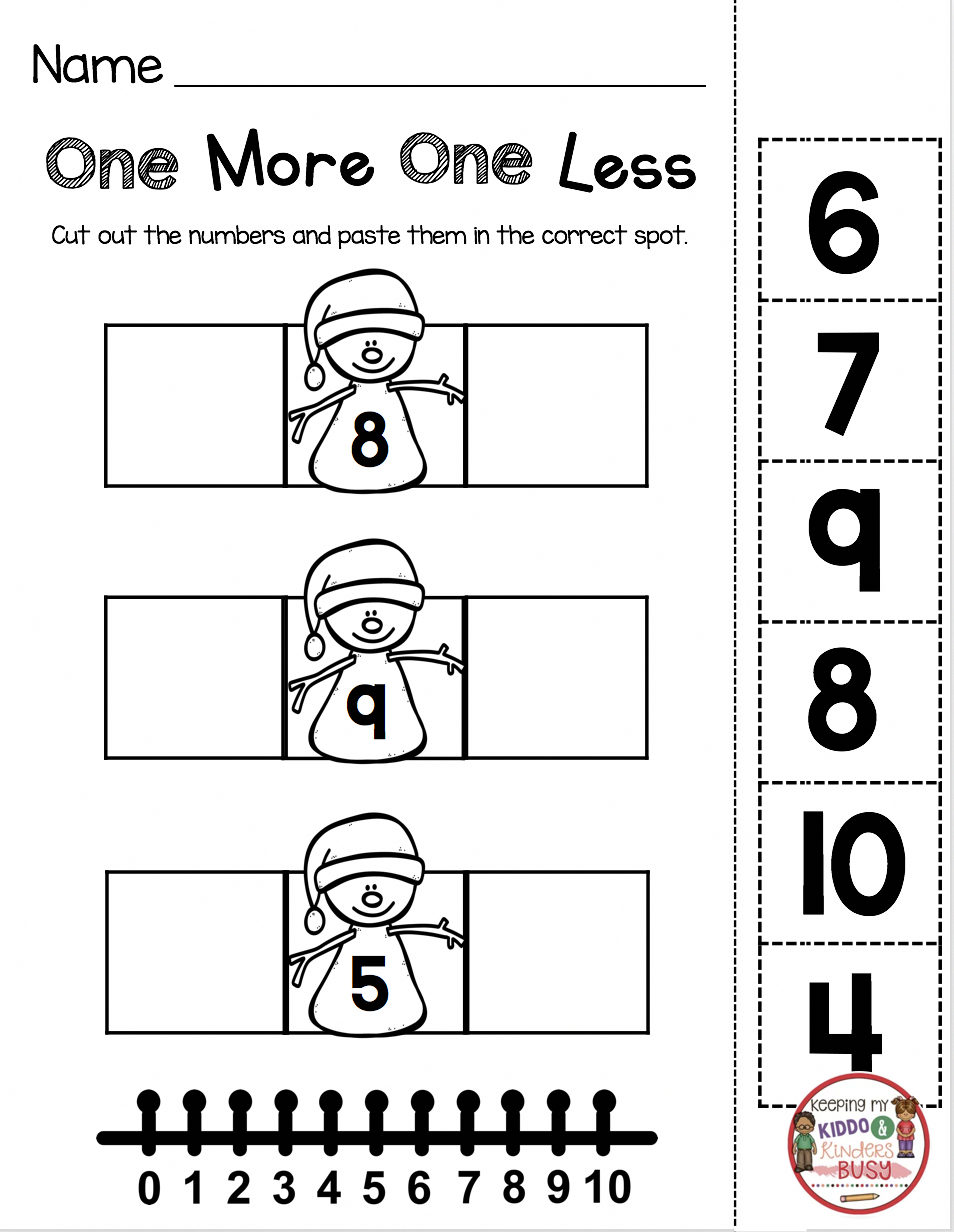 30 More And Less Worksheets Kindergarten Free