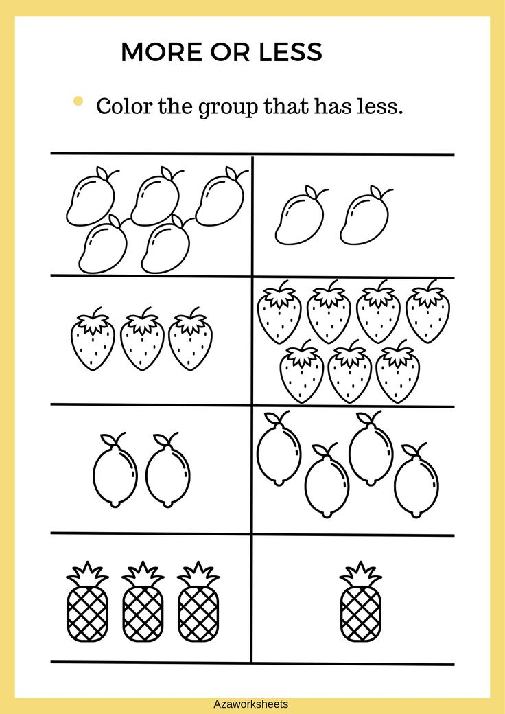 30 More And Less Worksheets Kindergarten Free