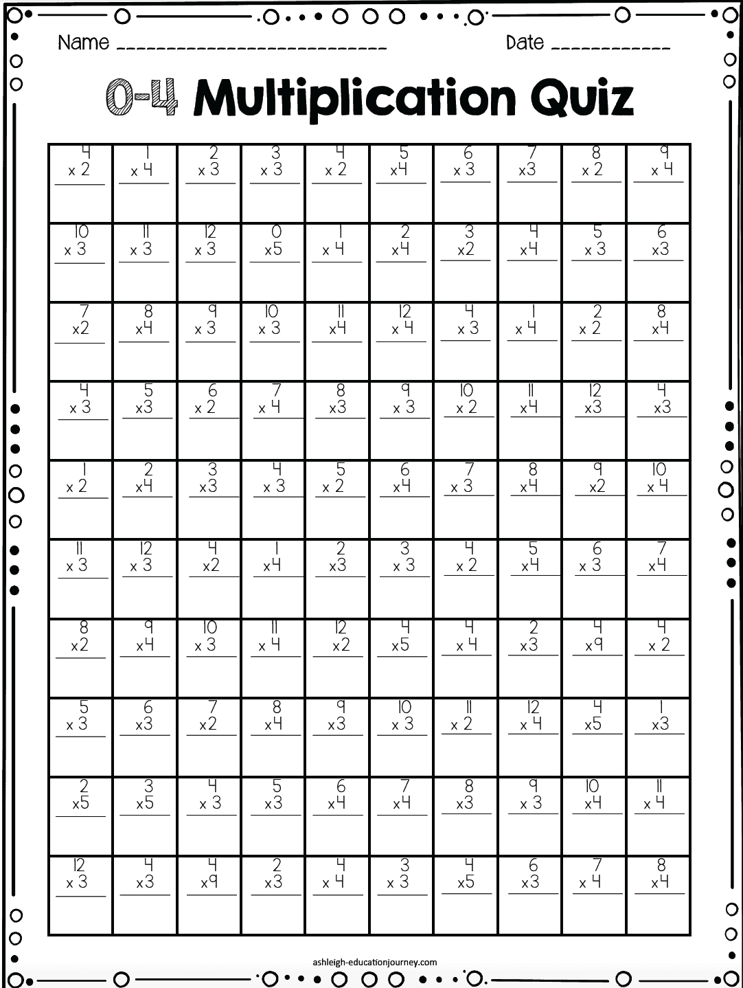 30 Multiplication Worksheets 3 Digits By 2 Digits