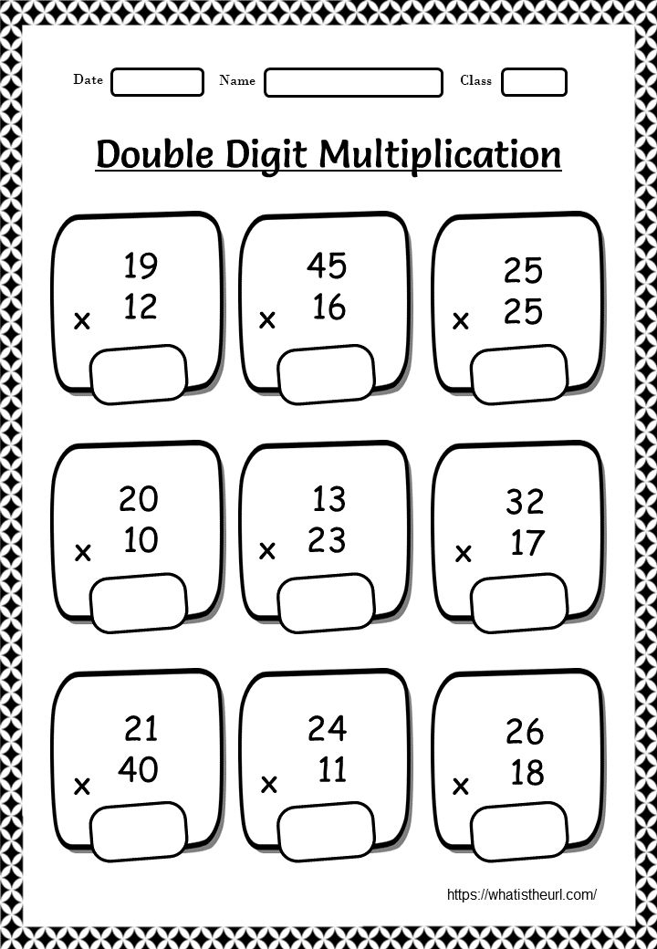 30 Multiplication Worksheets 3 Digits By 2 Digits
