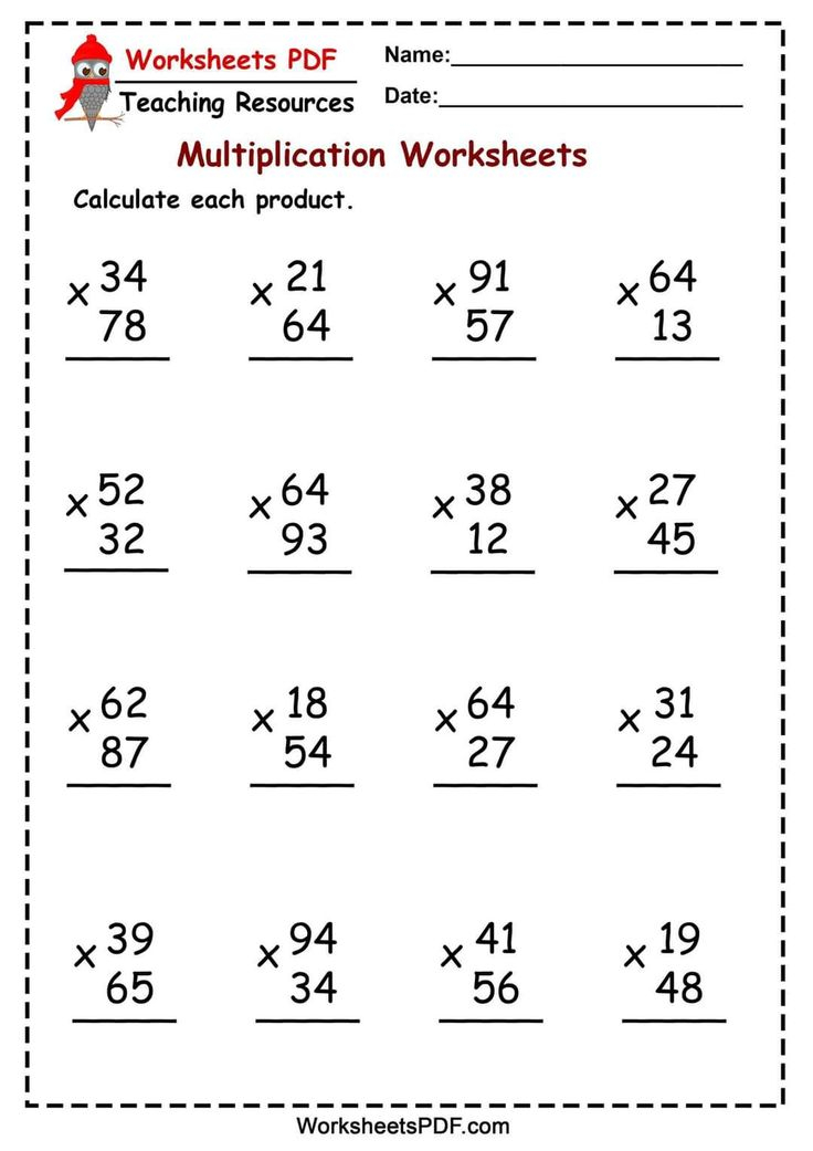 30 Multiplication Worksheets 3 Digits By 2 Digits