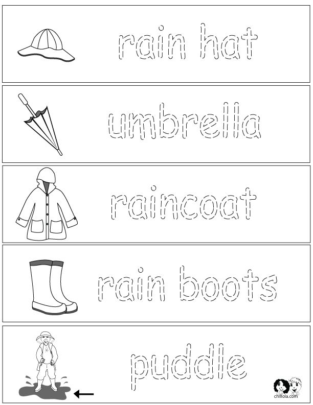 30 Rain Worksheets For Kindergarten