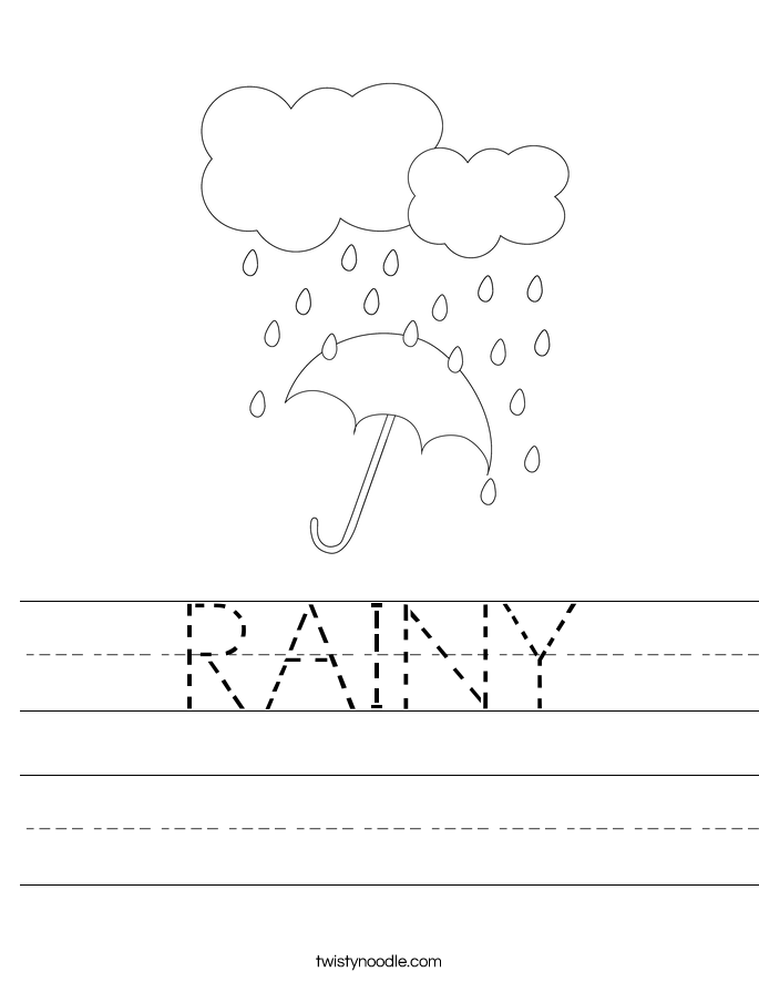 30 Rain Worksheets For Kindergarten